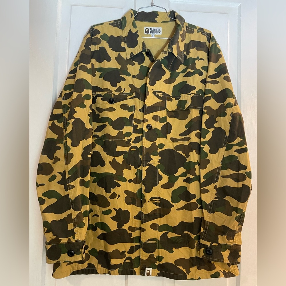 A Bathing Ape Camouflage Shirt Jacket